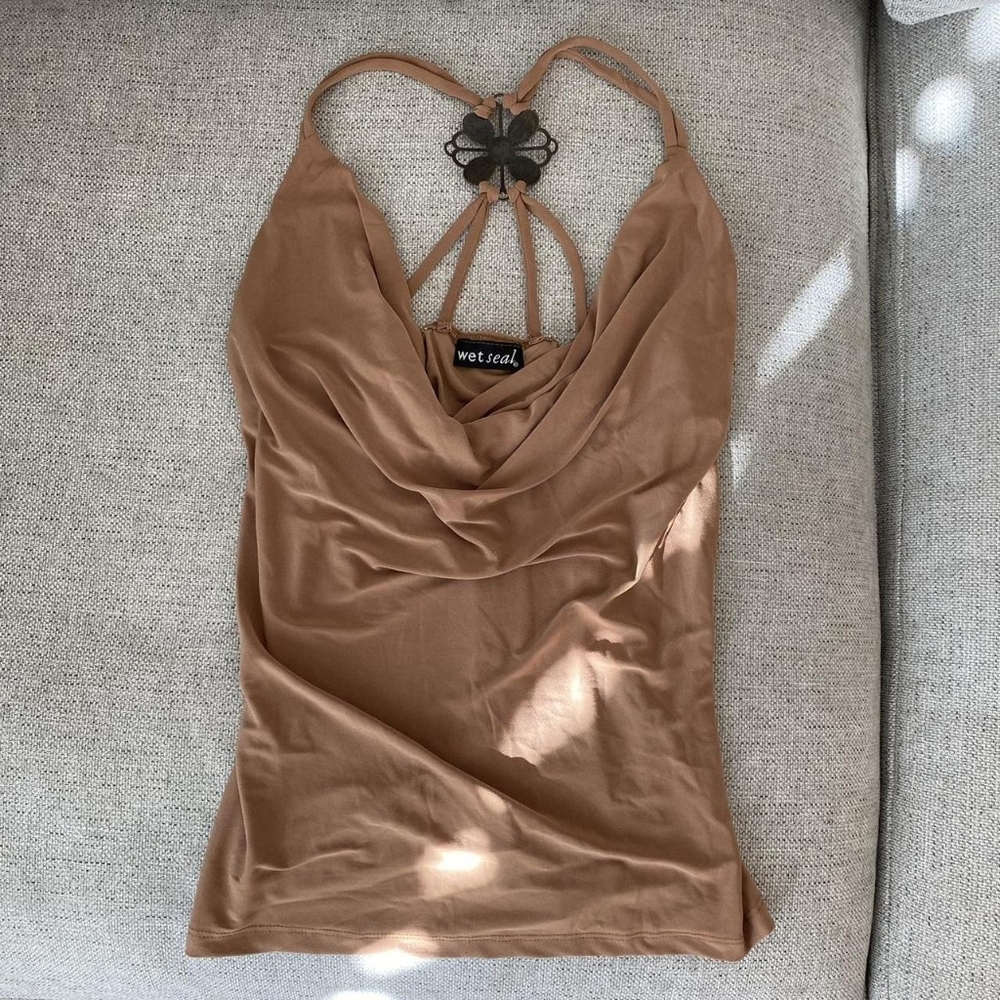 Wet Seal Tan Halter Top
